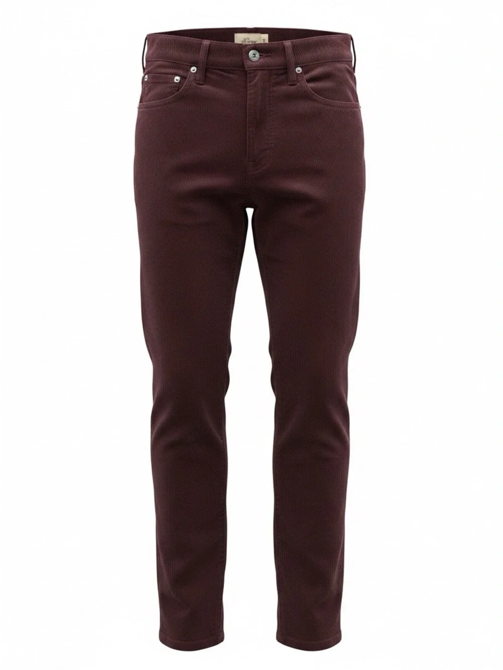 J. Crew Men's Corduroy Pants in Deep Burgundy